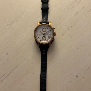 Fossil Gold and Black Chronograph Watch